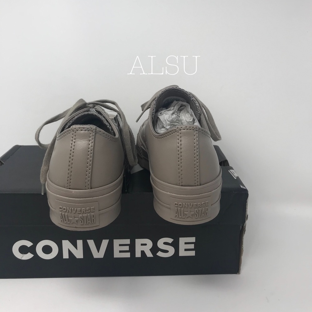 NWT Converse Ctas Lift OX Sepia Stone W AUTHENTIC - Picture 3 of 8
